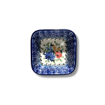 428 Bunzlau vierkant schaaltje 9,5 x 9,5 cm 3264X 428 Kleine vierkante schaaltjes 9,5 x 9,5 cm